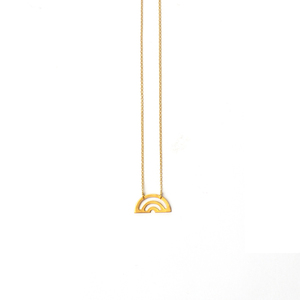 Lucky RainBOW Gold, γούρι Κολιέ - charms, ασήμι 925, επιχρύσωση 14κ