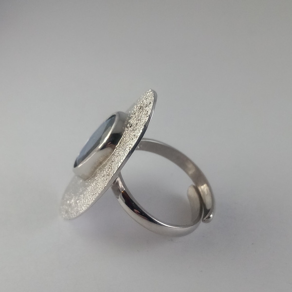 Ασημένιο δαχτυλίδι - ασήμι, μεγάλα, αυξομειούμενα, δώρα για γυναίκες - 3