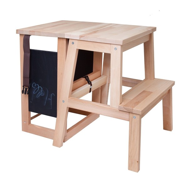 Learning tower to desk με μαυροπίνακα - δώρα για παιδιά, κουζίνα, για παιδιά, παιχνίδι, ξύλο