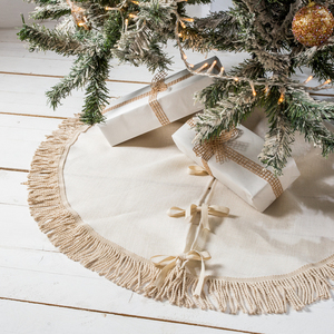 Χριστουγεννιάτικη ποδιά για το δέντρο των χριστουγένων - ύφασμα, χριστουγεννιάτικο, διακοσμητικά, χριστουγεννιάτικα δώρα - 2