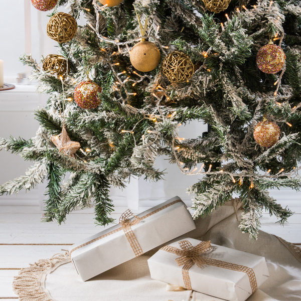 Χριστουγεννιάτικη ποδιά για το δέντρο των χριστουγένων - ύφασμα, χριστουγεννιάτικο, διακοσμητικά, χριστουγεννιάτικα δώρα - 4