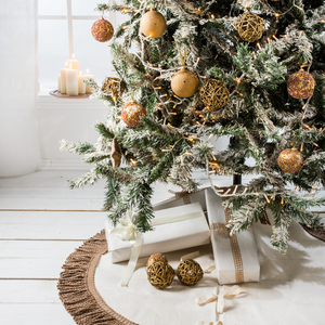 Χριστουγεννιάτικη ποδιά για το δέντρο των χριστουγέννων σας - ύφασμα, χριστουγεννιάτικο, χριστουγεννιάτικα δώρα - 3