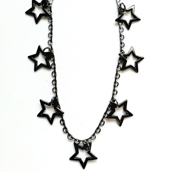 Stars back necklace - κοντά - 2