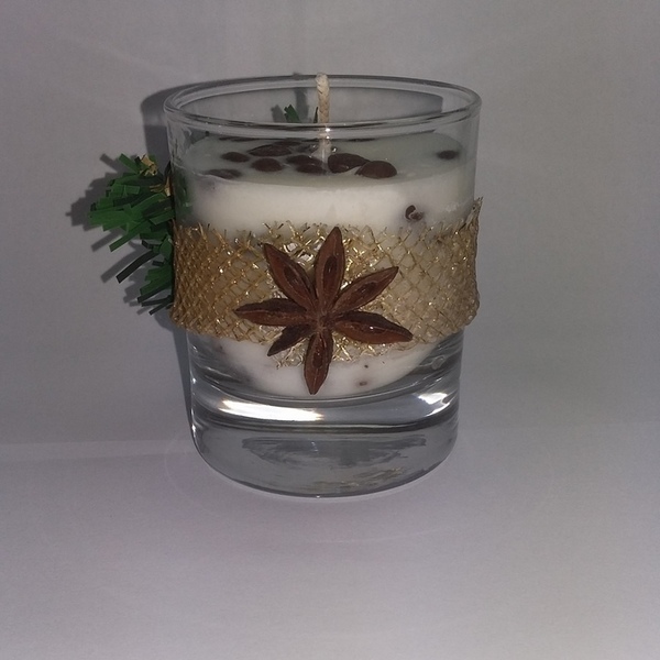 Χριστουγεννιάτικο κερί - χειροποίητα, αρωματικά κεριά, χριστουγεννιάτικα δώρα - 4