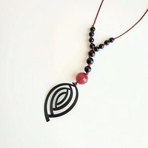 Minimal handmade necklace - χάντρες, μακριά, φθηνά - 2