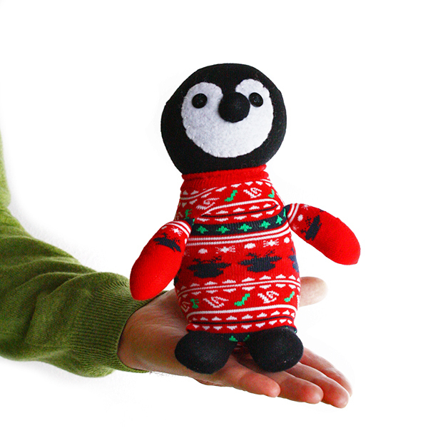 Roberto ο πιγκουίνος (Xmas edition) - λούτρινα, παιχνίδια, χριστουγεννιάτικα δώρα - 4