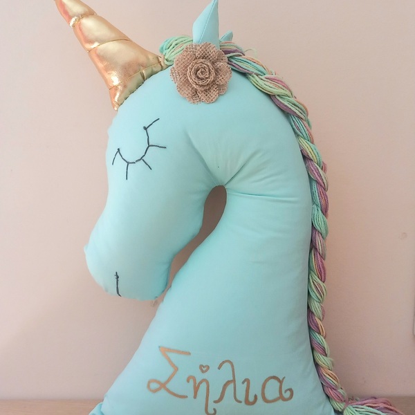 Μονόκερος unicorn μαξιλάρι παιδικού δωματίου - κορίτσι, μονόκερος, μαξιλάρια - 2