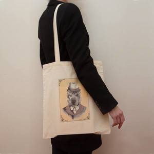 Οικολογική τσάντα "Sarpei" - βαμβάκι, ώμου, μεγάλες, φθηνές - 2