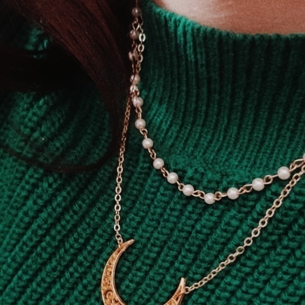 Rosario with pearls - επιχρυσωμένα, ορείχαλκος, χάντρες, ροζάριο, faux bijoux - 2