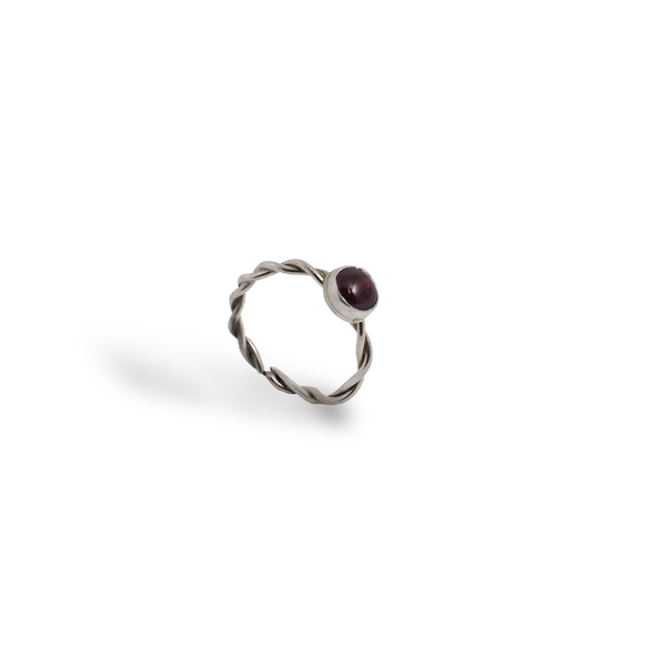Ασημένιο 925 δαχτυλίδι με τουρμαλίνη (tourmaline ring red) - ασήμι, ημιπολύτιμες πέτρες, επάργυρα, σταθερά - 2