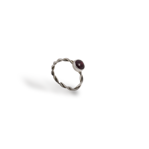 Ασημένιο 925 δαχτυλίδι με τουρμαλίνη (tourmaline ring red) - ασήμι, ημιπολύτιμες πέτρες, επάργυρα, σταθερά - 2