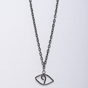Κολιέ-κρεμαστό μάτι ( charm, eye pendant) - ασήμι, charms, επιχρυσωμένα, ασήμι 925, επάργυρα, μάτι, κοντά - 3