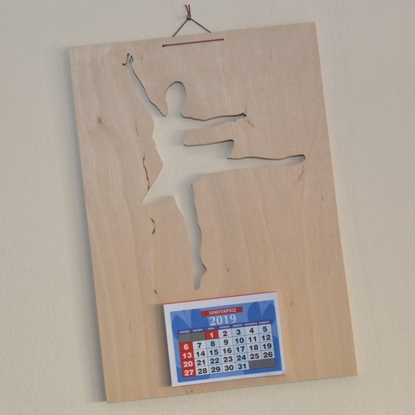 Ημερολόγιο τοίχου - δώρο, ημερολόγια, μπαλαρίνα, ξύλινα διακοσμητικά