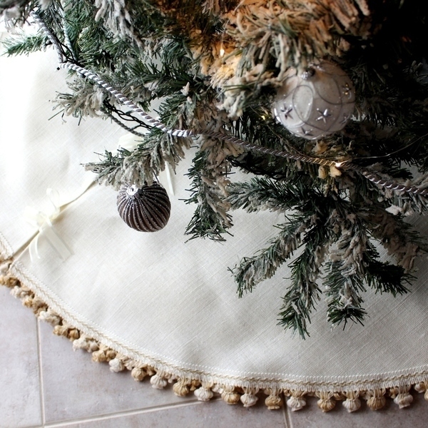 Χριστουγεννιάτικη ποδιά για το δέντρο των χριστουγέννων - διακοσμητικό, χριστουγεννιάτικο, διακοσμητικά, χριστουγεννιάτικα δώρα - 3