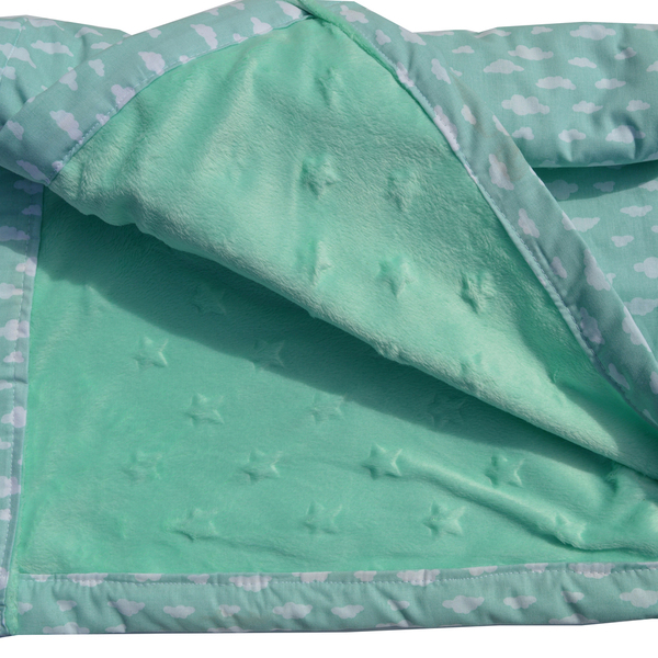 Κουβερτάκι αγκαλιάς βεραμαν με συννεφάκια - ύφασμα, αγόρι, κουβέρτες - 2