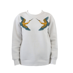 WHITE COLIBRI SWEATSHIRT - βαμβάκι, μακρυμάνικες