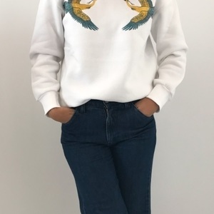 WHITE COLIBRI SWEATSHIRT - βαμβάκι, μακρυμάνικες - 4