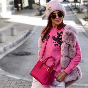 PINK CRANE SWEATSHIRT - βαμβάκι, μακρυμάνικες - 5