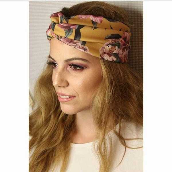 "Camomilla" floral headband - ύφασμα, κορδέλα, φλοράλ, κορδέλες μαλλιών, headbands - 2