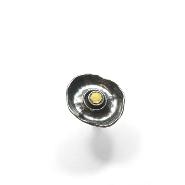 δαχτυλίδι με χρυσή υαλοψηφίδα - ασήμι, αυξομειούμενα - 3