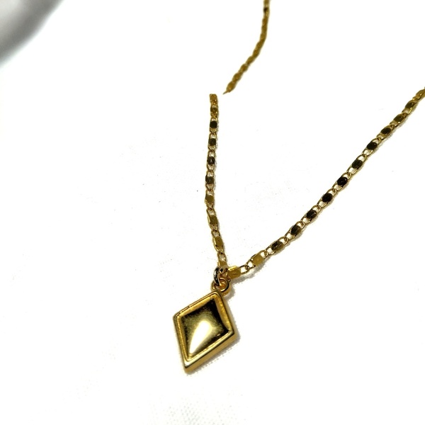 Rhombus necklace - επιχρυσωμένα, κοντά, ατσάλι