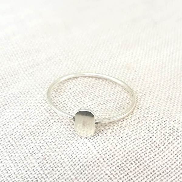 Μίνιμαλ δαχτυλίδι από ασήμι 925 - ασήμι, minimal, βεράκια, σετ, σταθερά, φθηνά