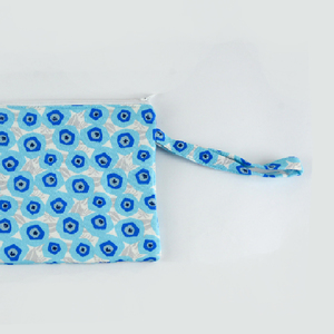 Τσάντα Blue for Luck - βαμβάκι, χειρός, δώρα για γυναίκες, μικρές, φθηνές - 2