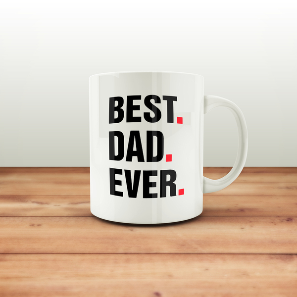 Κούπα - Mug ''Best Dad Ever'' - πορσελάνη, κούπες & φλυτζάνια