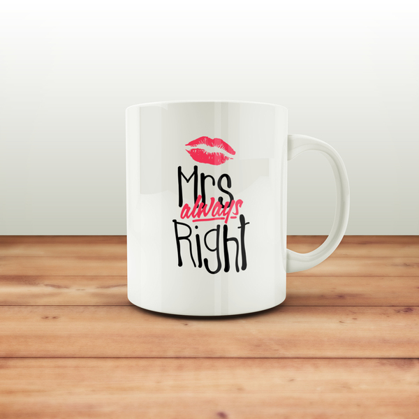 Κούπα - Mug ''Always Right'' - πορσελάνη, κούπες & φλυτζάνια