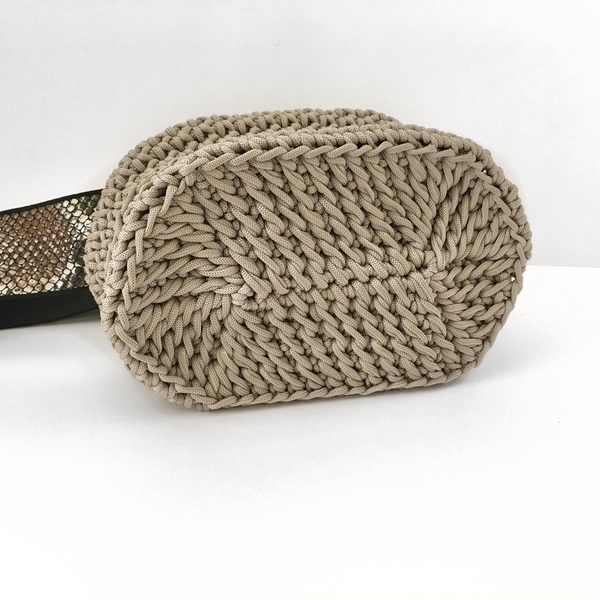 Belt bag - crochet, πλεκτές τσάντες, μέσης