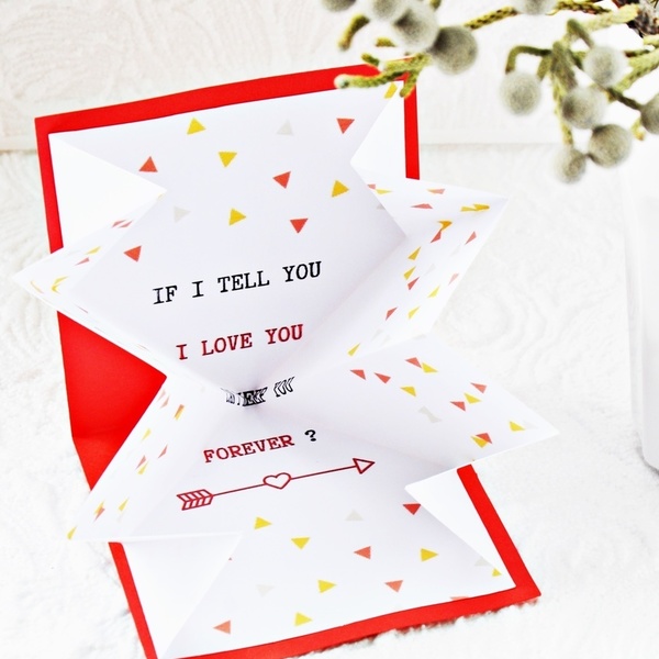 Love Pop Up Card ♥ - χαρτί