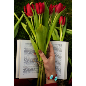 Valentine March Bracelet - φιόγκος, γυναικεία, καρδιά, με φούντες, μαρτάκια - 3