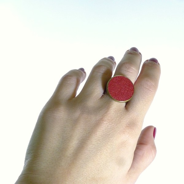 Δαχτυλίδι μπρονζέ κόκκινο - μπρούντζος, μεγάλα, αυξομειούμενα, φθηνά - 3