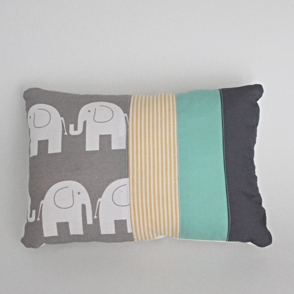 Παιδικά μαξιλάρια με ελεφαντάκια - ελεφαντάκι, παιδικό δωμάτιο, μαξιλάρια - 3