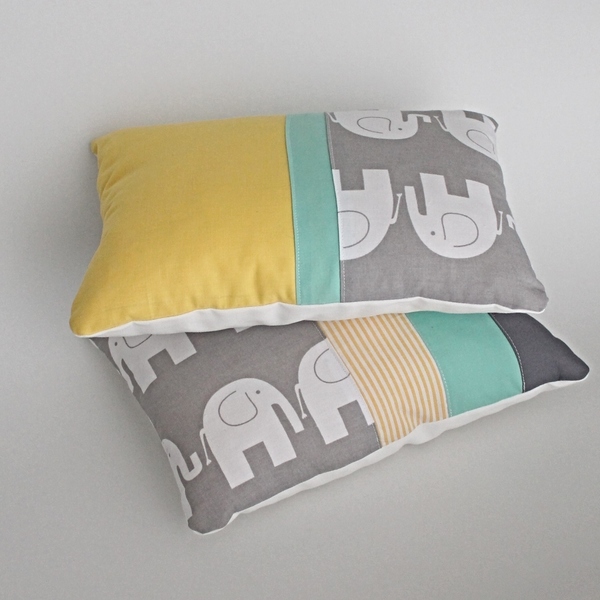Παιδικά μαξιλάρια με ελεφαντάκια - ελεφαντάκι, παιδικό δωμάτιο, μαξιλάρια - 4