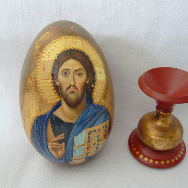 ξύλινο αυγό από ρωσικό ξύλο λιπα - διακοσμητικά, πασχαλινά αυγά διακοσμητικά