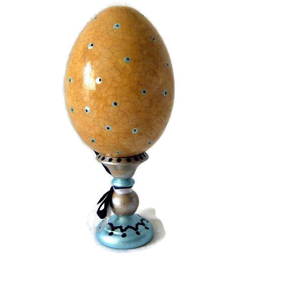 ξύλινο αυγό από ρωσικό ξύλο λιπα . - διακοσμητικά, πασχαλινά αυγά διακοσμητικά - 2