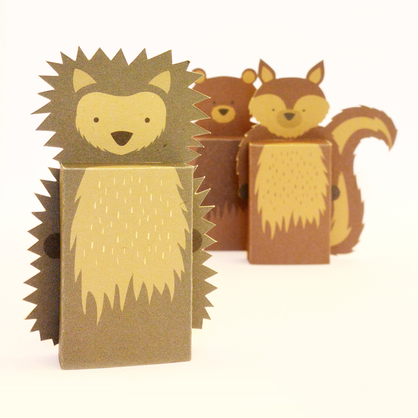 Emotibox 3D ευχητήρια καρτούλα σκατζόχοιρος, σκίουρος ή αρκούδα emotibox - δώρα γενεθλίων, γενική χρήση, δώρο έκπληξη