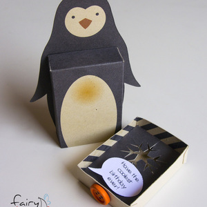 Emotibox 3D ευχητήρια καρτούλα πολική αρκούδα, πιγκουινάκι, φώκια - δώρα γενεθλίων, γενική χρήση, δώρο έκπληξη - 4