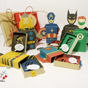 Emotibox 3D ευχητήρια καρτούλα σουπερ ήρωες - δώρα γενεθλίων, γενική χρήση, σούπερ ήρωες - 5
