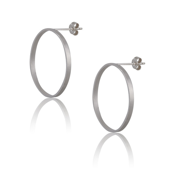 Ciclo earrings - ασήμι, επάργυρα, κρίκοι, μικρά