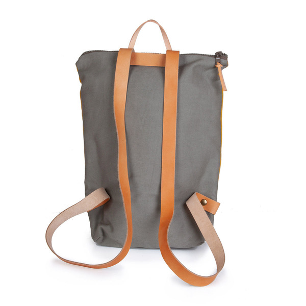 Χειροποίητο Backpack - πλάτης, δέρμα, ύφασμα, σακίδια πλάτης, all day - 2