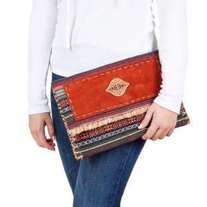 Boho Large Clutch - 'Eθνικ Τσάντα Φάκελος Από Υφαντό - φάκελοι, boho, ethnic, χειρός, βραδινές - 5