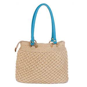 Casual Crochet Bags - σατέν, πλεκτό, ώμου, crochet, κορδόνια, πλεκτές τσάντες