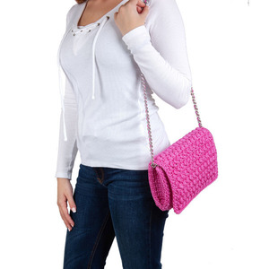 Color Block | crochet2 - αλυσίδες, σατέν, πλεκτό, ώμου, χιαστί, crochet, κορδόνια, πλεκτές τσάντες - 4