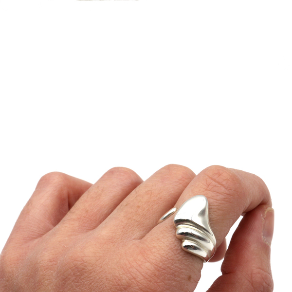 Odile - Silver ring - ασήμι, επάργυρα, μεγάλα, αυξομειούμενα