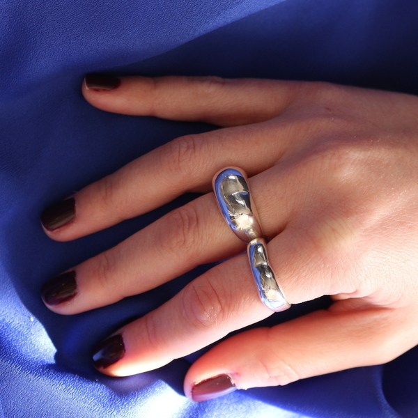 Elodie - Silver ring - ασήμι, boho, σταθερά, μεγάλα - 4