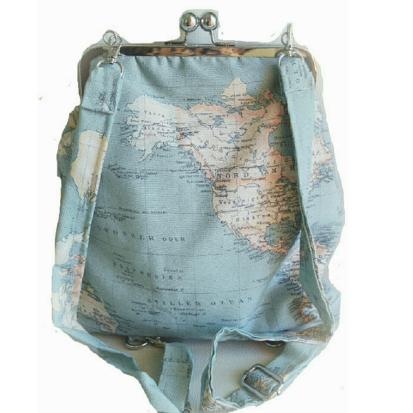 Backpack vintage χάρτης - vintage, πλάτης, σακίδια πλάτης, all day, φθηνές - 3