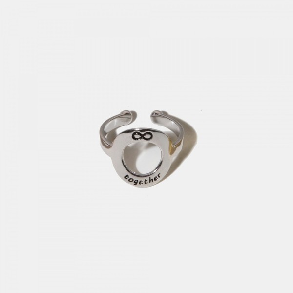 Ασημένιο δαχτυλίδι (925) TOGETHER - ασήμι, επάργυρα, μεγάλα, Black Friday, αυξομειούμενα