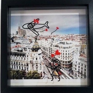 Customized 3d frame "Fly my love" - ζωγραφισμένα στο χέρι, πίνακες & κάδρα, customized, ιδεά για δώρο - 2